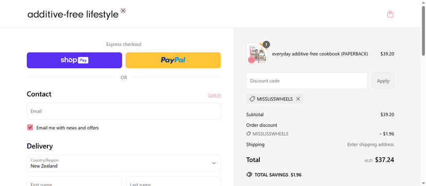 Get 15% Off at Additive Free Lifestyle Shop - Save with Verified Coupon